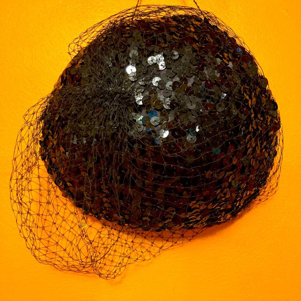 Sequin Hat Blk